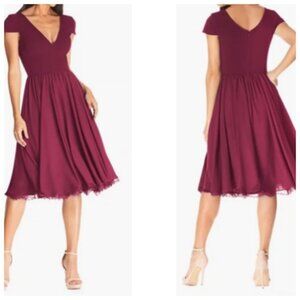 ✨✨DRESS THE POPULATION "Corey" Magenta Dress Small NWT